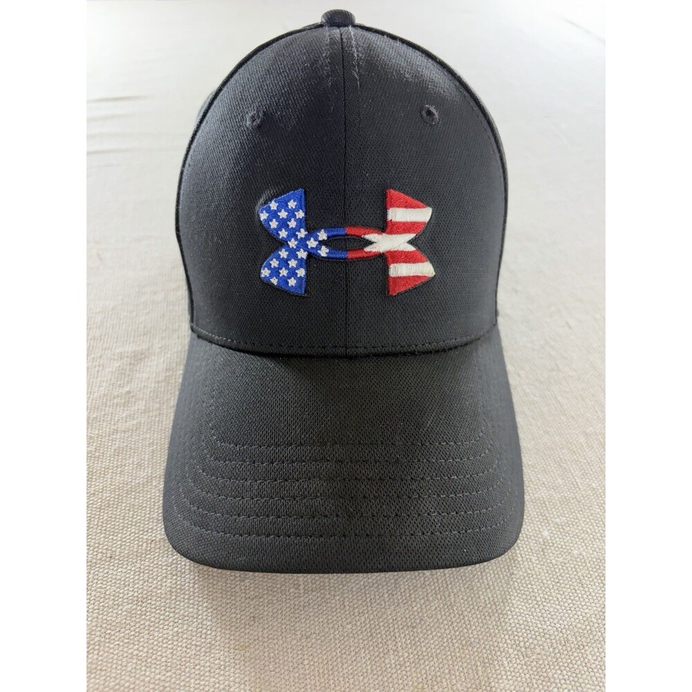 UNDER ARMOR USA Flag Embroidered "FREEDOM" Hat Flex-Fit L/XL Cap